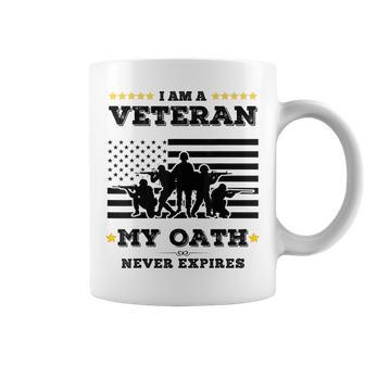 I Am A Veteran My Oath Never Expires Veteran Day V4 Coffee Mug - Seseable