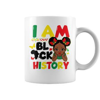 I Am Black History Month African Pride Queen Girls Coffee Mug - Seseable