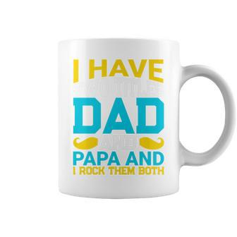 I Have Two Titles Dad And Influencer And I Rock Them Both V2 Coffee Mug - Seseable