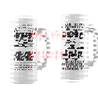 I Have Two Titles Mom And Nene Plaid Red Coffee Mug - Seseable