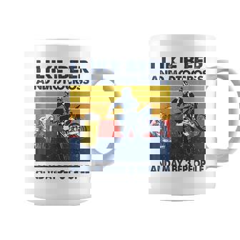 I Like Beer Motocross And Maybe 3 People Motocross Racing Coffee Mug | Seseable CA