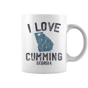 I Love Cumming Georgia Funny United States Coffee Mug | Mazezy