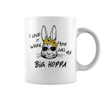 I Love It When You Call Me Big Hoppa Easter Bunny Sunglasses Coffee Mug | Mazezy