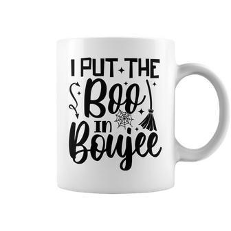 I Put Boo In Boujee Broom Witch Halloween Coffee Mug - Thegiftio UK