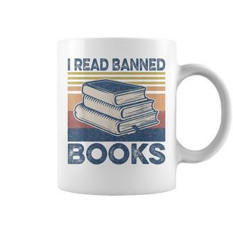 I Read Banned Books Week Librarian Freedom Reader Nerd Men Coffee Mug | Mazezy
