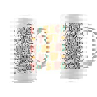 I Teach Tiny Humans How To Sing Retro Groovy Vocal Coach Coffee Mug | Mazezy