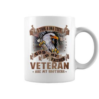 I Took A Dna Test God Is My Father Veterans Are My Brothers V2 Coffee Mug - Seseable