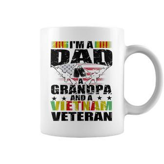 Im A Dad A Grandpa And A Vietnam Veteran Army Military Gift Gift For Mens Coffee Mug | Mazezy