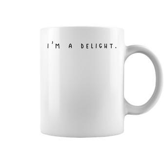 Im A Delight Vintage Retro Sarcastic Funny Quote Coffee Mug - Seseable
