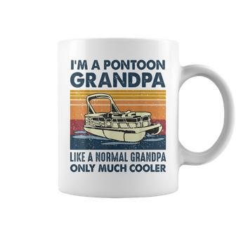 Im A Pontoon Grandpa Like A Normal Grandpa Only Much Cooler Coffee Mug | Mazezy