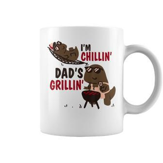 Im Chillin Dads Grillin Funny Dinosaurs Bbq Coffee Mug | Mazezy CA