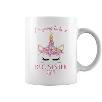 Im Going To Be Big Sister 2019 Unicorn Girl Coffee Mug | Mazezy