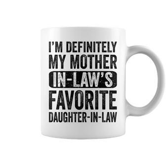 Im My Mother In Laws Favorite Daughter In Law Girls Funny Coffee Mug | Mazezy CA