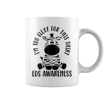 Im Too Flexy For This Zebra Eds Ehlers Danlos Syndrome Gift For Womens Coffee Mug - Thegiftio UK