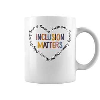 Inclusion Matters Special Education Autism Awareness Teacher Coffee Mug | Mazezy