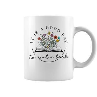 Its A Good Day To Read Flower School Librarian Book Lover Coffee Mug | Mazezy