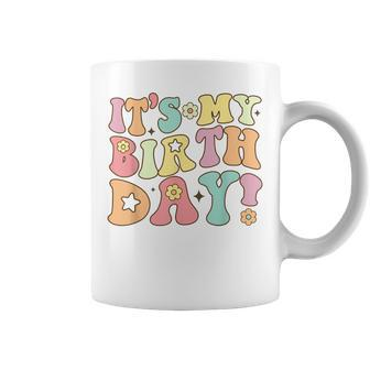 Its My Birthday Retro Groovy Women Ns Girls Coffee Mug | Mazezy