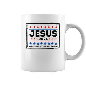 Jesus 2024 Make America Pray Again Funny Christian Coffee Mug | Mazezy