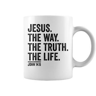 Jesus The Way Truth Life Christian Women Men Kids Worship Coffee Mug | Mazezy