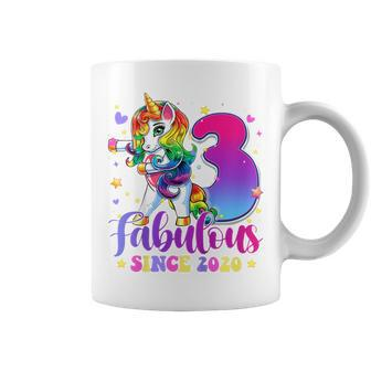 Kids 3 Year Old Gifts Girls Ns Flossing Unicorn 3Rd Birthday Coffee Mug - Thegiftio UK
