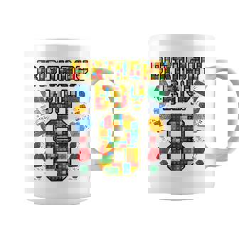 Kids 8Th Birthday Master Builder 8 Years Old Block Building Boys Coffee Mug - Thegiftio