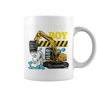 Kids Construction Truck 3Rd Birthday T Boy 3 Year Old Gifts V2 Coffee Mug - Thegiftio UK