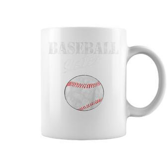 Kids Funny Baseball Sister Lovers Vintage Coffee Mug | Mazezy