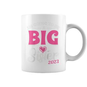 Kids Im Going To Be A Big Sis Promoted To Big Sister Est 2023 Coffee Mug - Thegiftio UK