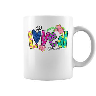 Kids Loved Floral Polka Dots Easter Day Gift Christian Girl Boy Coffee Mug | Mazezy