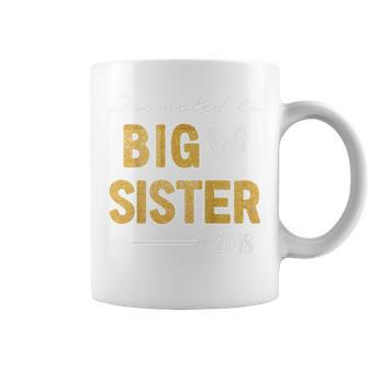 Kids Promoted To Big Sister 2018 Pregnancy Announcement Coffee Mug | Mazezy