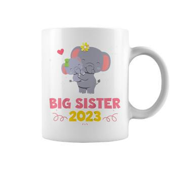 Kids Promoted To Big Sister Est 2023 Going To Be Big Sister 2023 Coffee Mug | Mazezy