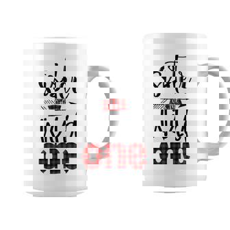 Kids Sister Of The Wild One Plaid Lumberjack 1St Birthday Coffee Mug - Seseable