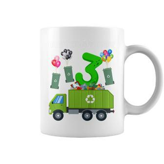 Kids Trash Bins 3 Year Old Birthday Boy Garbage Trucks Toddler Coffee Mug - Thegiftio UK