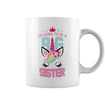 Kids Unicorn Gift Going To Be A Big Sister Siblings T Coffee Mug | Mazezy