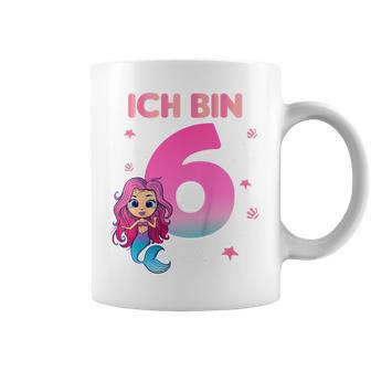 Kinder 6 Geburtstag Mädchen Meerjungfrau Nixe Ich Bin 6 Jahre Tassen - Seseable