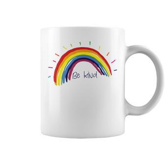Kindness Rainbow Positive Message - Be Kind Coffee Mug | Mazezy