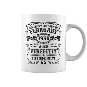 Legenden Februar 1958 Geburtstags-Tassen, 65. Jubiläum Mann - Seseable