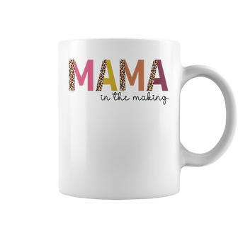Leopard Mama In The Making Pregnancy Announcement Mommy Coffee Mug | Mazezy