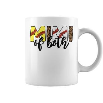 Leopard Mimi Of Both Baseball Softball Grandma Mothers Day Coffee Mug | Mazezy