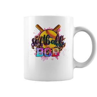 Leopard Softball Bob Funny Baseball Fathers Day For Men Coffee Mug - Thegiftio UK