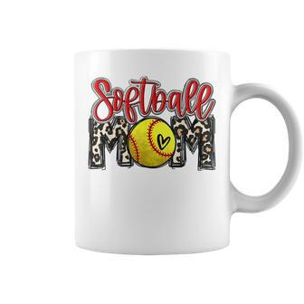 Leopard Softball Mom Softball Game Day Vibes Mothers Day Coffee Mug - Thegiftio UK