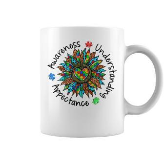 Leopard Sunflower Autism Awareness Plant Lover Neurodiversity Adhd Special Ed Teacher Social Work Coffee Mug