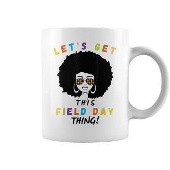 Lets Get This Field Day Thing Messy Bun School Field Day Coffee Mug - Thegiftio UK