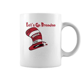 Lets Go Brandon Cat In The Hat Funny Maga Coffee Mug - Thegiftio UK
