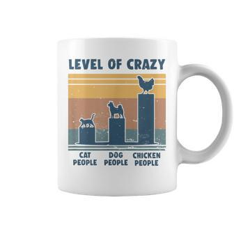 Level Of Crazy Chicken Lover Gift Funny Coffee Mug | Mazezy