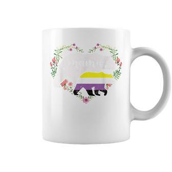 Lgbtq Mama Bear Non Binary Gay Equal Rights Rainbow Coffee Mug - Seseable