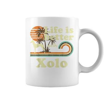 Life Better Xoloitzcuintli Xolo Vintage Dog Mom Dad Coffee Mug - Seseable