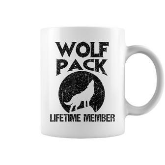 Lifetime Wolf Pack Member | I Love Wolves Funny Wolves Coffee Mug - Thegiftio UK
