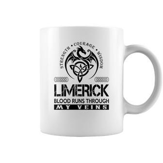 Limerick Blood Runs Through My Veins V2 Coffee Mug - Seseable