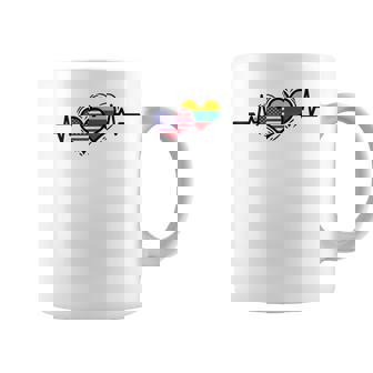 Lithuanian Roots Heartbeat Lithuanian American Coffee Mug | Mazezy